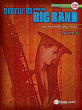 SITTING IN WITH THE BIG BAND #2 TENOR SAX Book with Online Audio Access cover